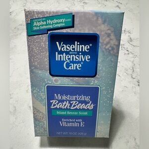 Vaseline Intensive Care Moisturizing Bath Beads ISLAND‎ BREEZE 15 oz Vitamin E